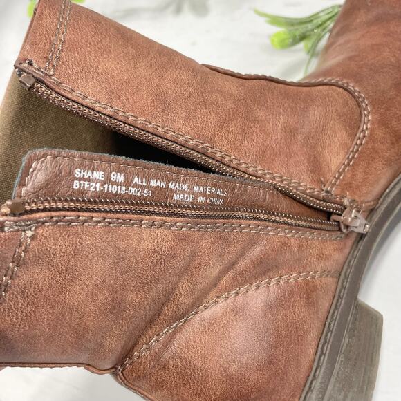 Women's Shane Baretrap Brown Ankle Boots - Size 9 - Picture 9 of 11